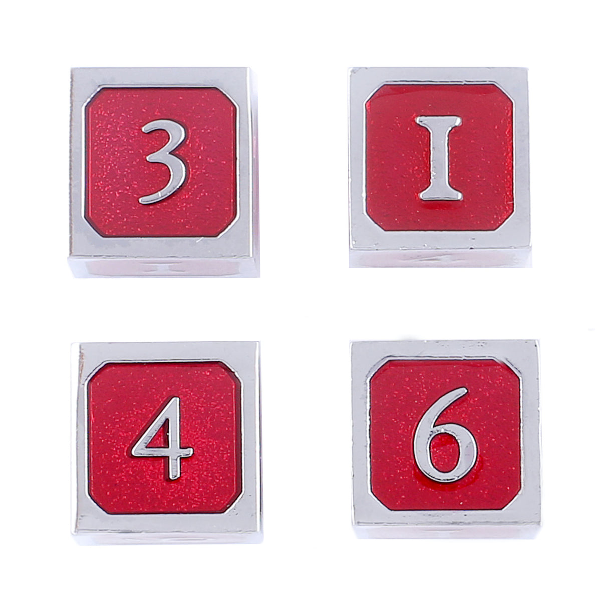 Blood Ruby - 4 PC D6 Set