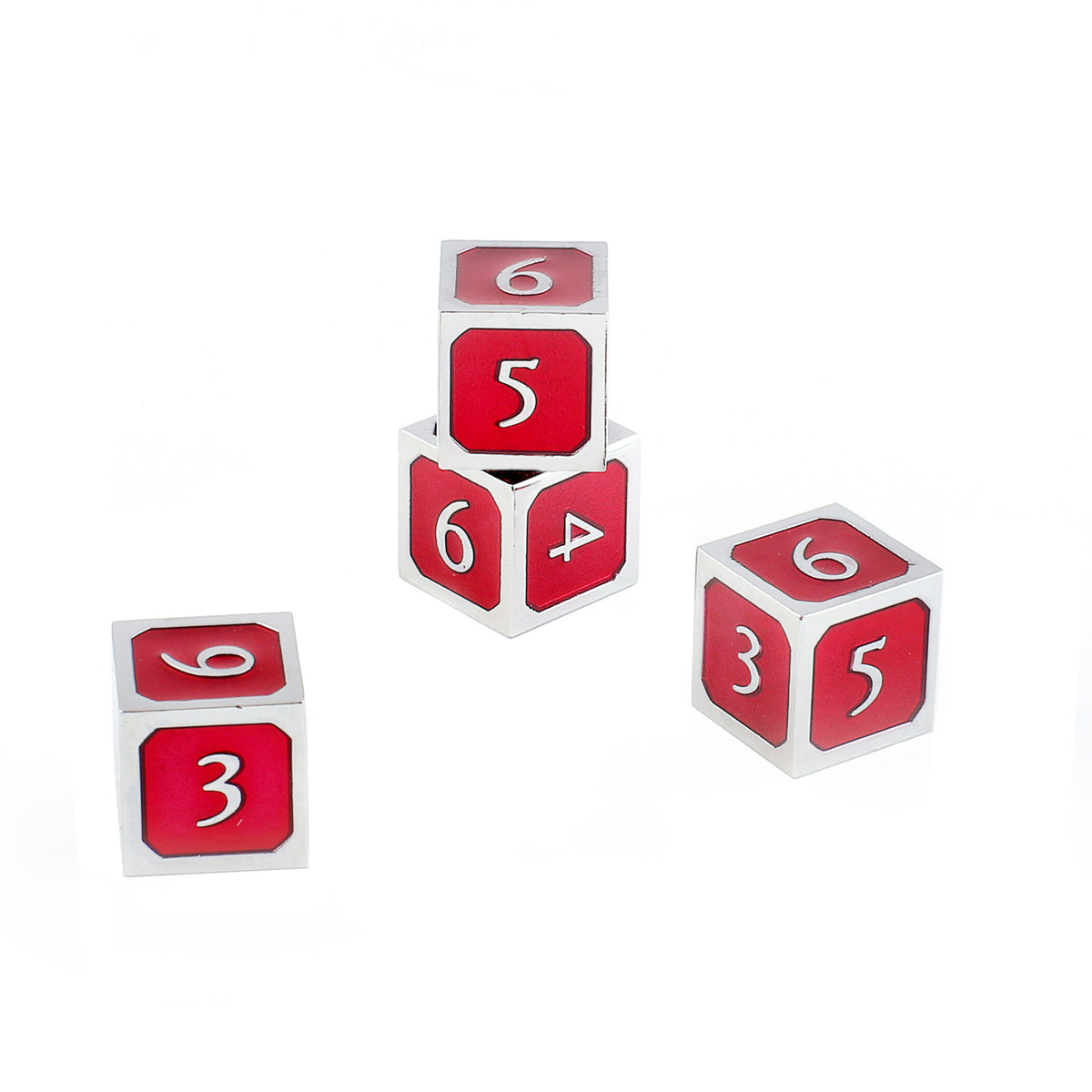 Blood Ruby - 4 PC D6 Set