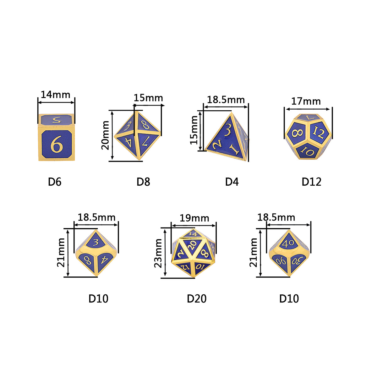 Lapis Lazuli - 9 PC Set