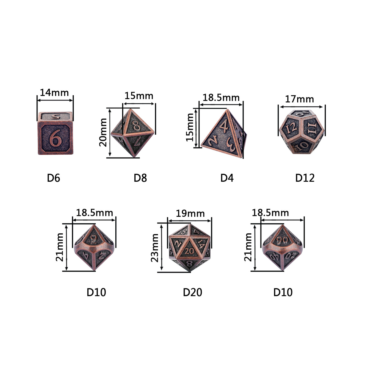 Weathered Bronze - 14 PC Set